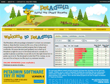 Tablet Screenshot of petadmin.com